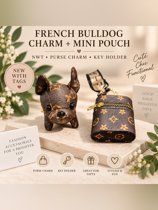 The Unbranded Brand Handbags - ✨️French Bulldog Charm & Mini Pouch ✨️